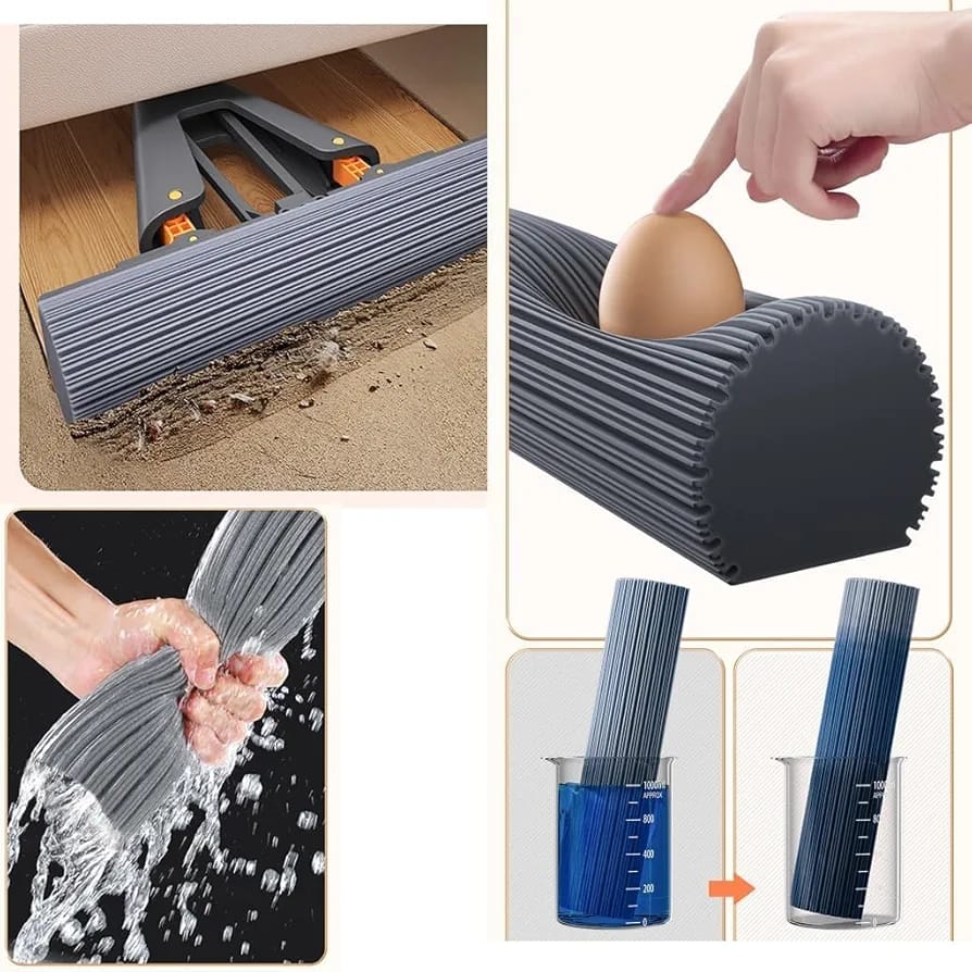 Multi-Purpose Foldable Floor Cleaning Squeeze Mop Wiper