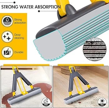 Multi-Purpose Foldable Floor Cleaning Squeeze Mop Wiper
